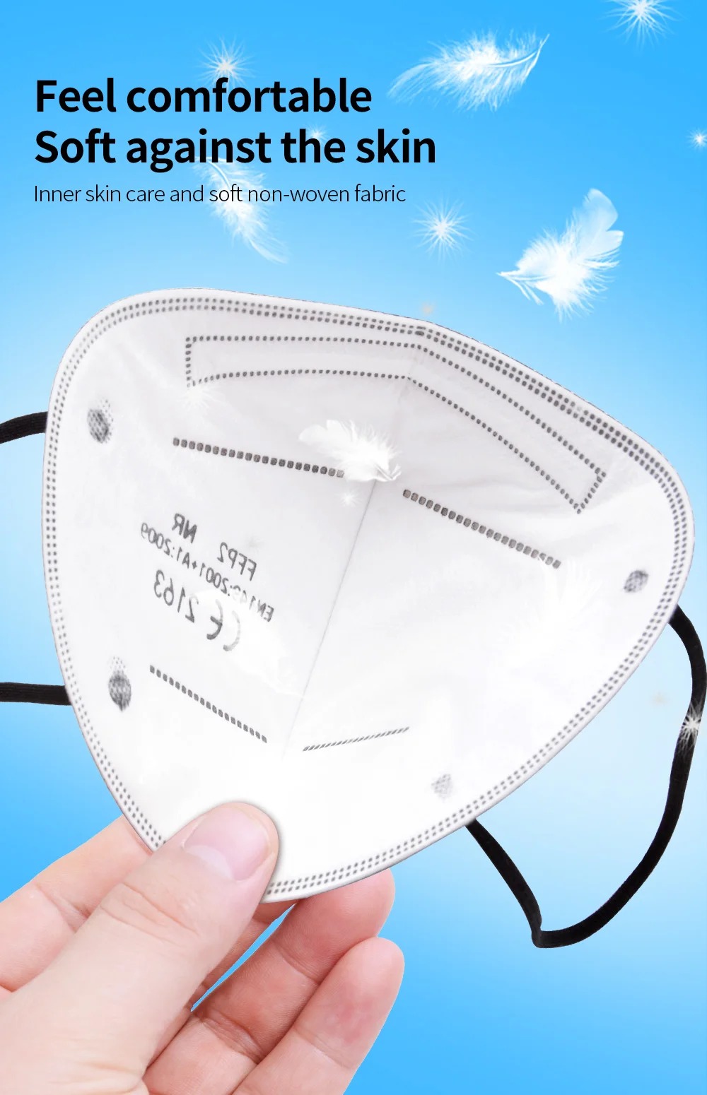 5Layer FFP2 Masks CE Approve K - Disposable Mask Blue review and price