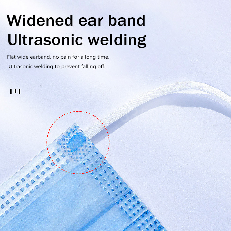 10-500pcs Disposable Adults In - Disposable Mask Blue review and price